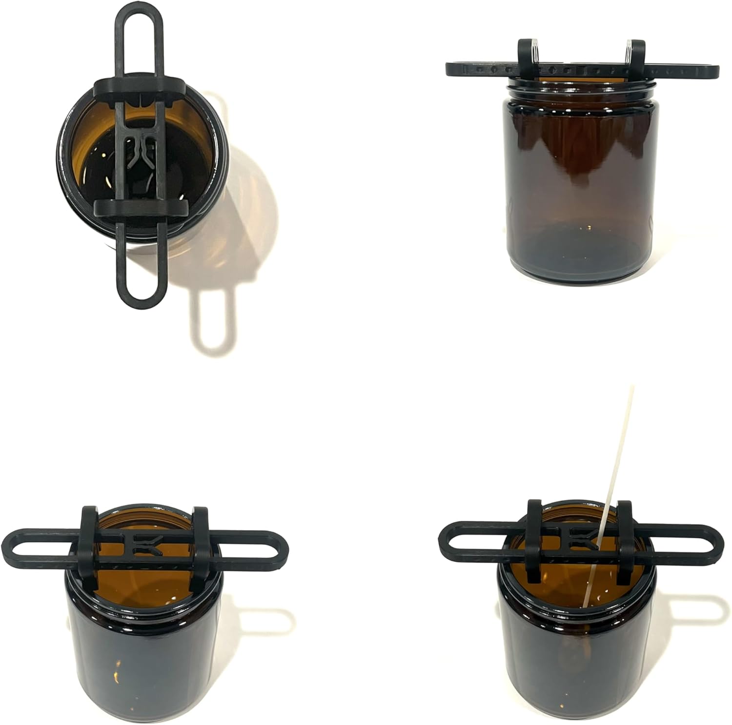 Wick centering tool in use - multiple angles