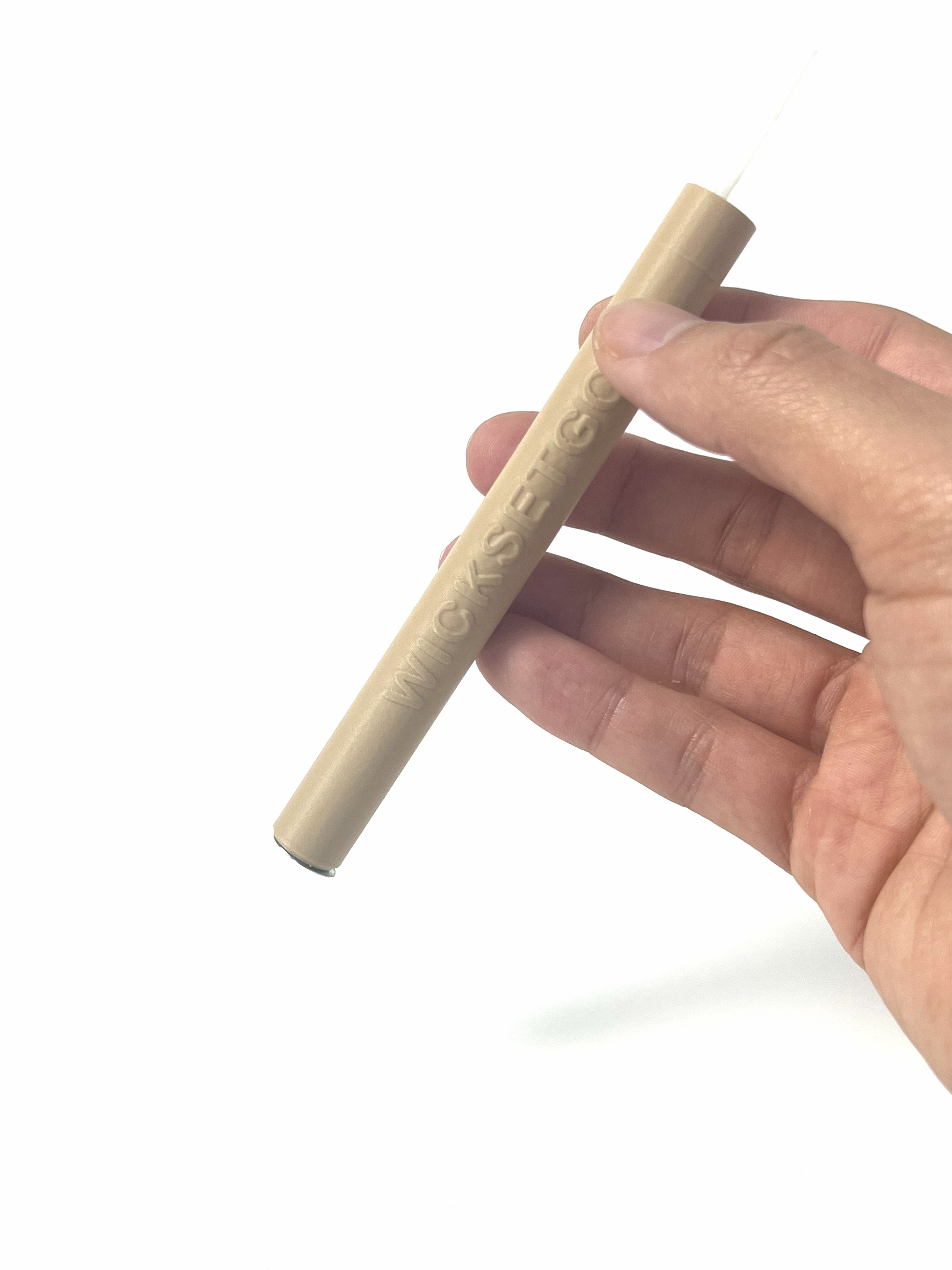 Magnetic Wick Tube held with wick loaded